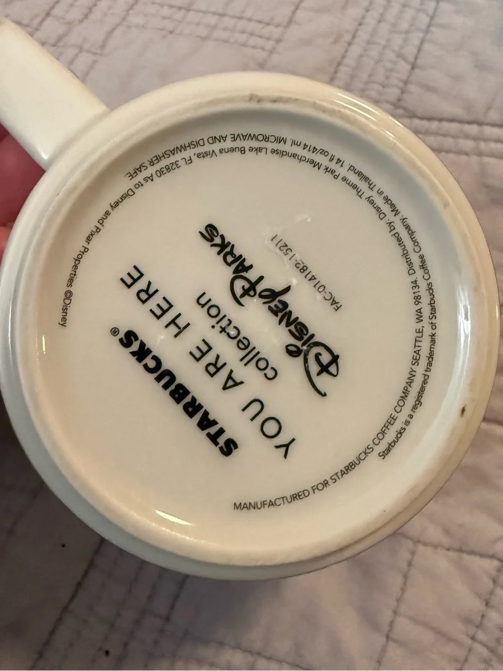 Disney California Adventure White Scenic Coffee Mug